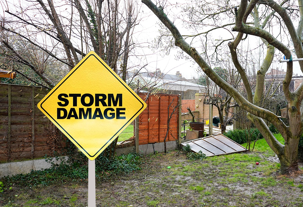 Storm damage repair